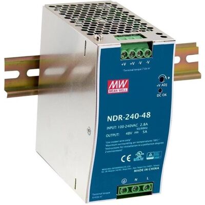 Planet Din-Rail Power Supply PWR-240-48 240 watts (240 W), PC Netzteil, Blau, Grau Planet Din-Rail Power Supply PWR-240-48 240 watts (240 W), PC Netzteil, Blau, Grau