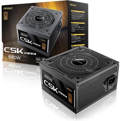 Antec 650W CSK650DC EC 80+ BRONZE ATX (650 W), PC Netzteil, Schwarz Antec 650W CSK650DC EC 80+ BRONZE ATX (650 W), PC Netzteil, Schwarz