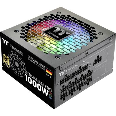 Thermaltake Tt Germanium Pro RGB 1000W (1000 W), PC Netzteil, Schwarz Thermaltake Tt Germanium Pro RGB 1000W (1000 W), PC Netzteil, Schwarz