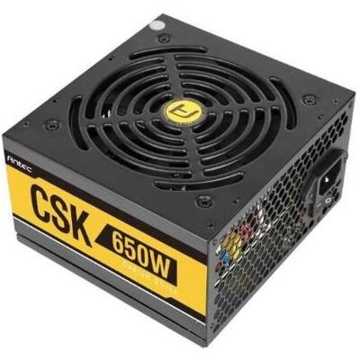 Antec ANT CSK650 EC 80+ BRONZE 650W F120MM (650 W), PC Netzteil, Schwarz Antec ANT CSK650 EC 80+ BRONZE 650W F120MM (650 W), PC Netzteil, Schwarz