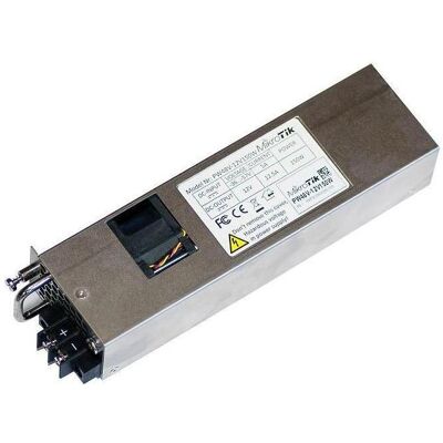 MikroTik PW48V-12V150W - Stromversorgung Hot-Plug (Plug-In-Modul) (150 W), PC Netzteil, Schwarz, Grau, Silber MikroTik PW48V-12V150W - Stromversorgung Hot-Plug (Plug-In-Modul) (150 W), PC Netzteil, Schwarz, Grau, Silber