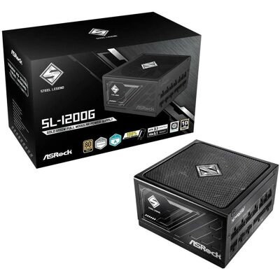 ASRock Netzteil Steel Legend SL-1200G 1200 W (1200 W), PC Netzteil, Schwarz ASRock Netzteil Steel Legend SL-1200G 1200 W (1200 W), PC Netzteil, Schwarz