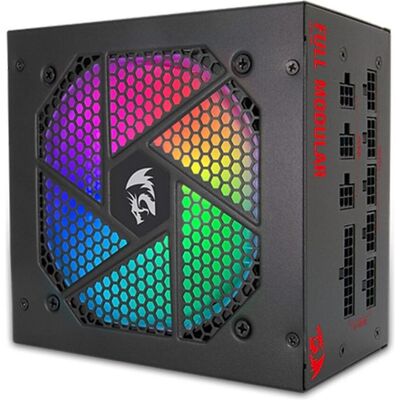 Redragon RGPS750W 750W fully modular power supply with RGB lighting (750 W), PC Netzteil, Schwarz Redragon RGPS750W 750W fully modular power supply with RGB lighting (750 W), PC Netzteil, Schwarz