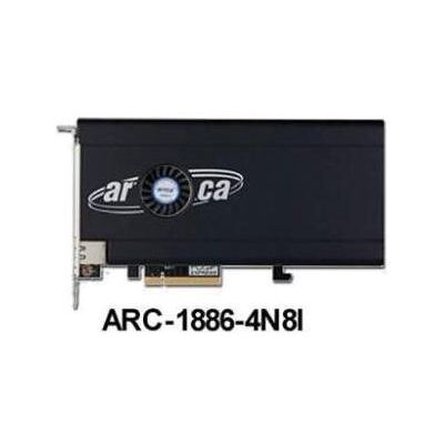 Areca Raid Controller ARC-1886-4N8I 4x M.2 und 8-Port Tri Mode 1x SFF 8654 PCIe 4.0 x8 FH, Storage Controller Areca Raid Controller ARC-1886-4N8I 4x M.2 und 8-Port Tri Mode 1x SFF 8654 PCIe 4.0 x8 FH, Storage Controller