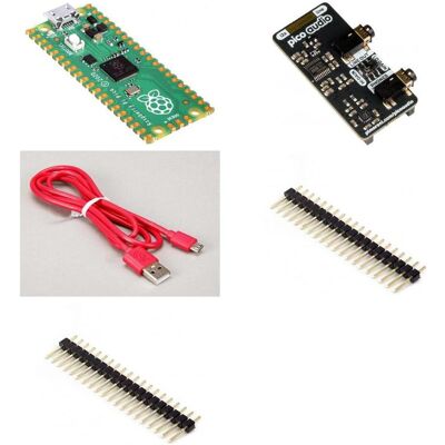 Berrybase Raspberry Pi Pico Audio Kit mit Line-Out/Kopfhörer, Entwicklungsboard + Kit Berrybase Raspberry Pi Pico Audio Kit mit Line-Out/Kopfhörer, Entwicklungsboard + Kit