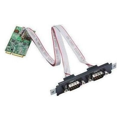 Moxa CP-102N-T - Serielle RS-232 Mini-PCI-Express-Karte mit 2 Anschlüssen, Betriebstemperatur -40 bis 85, Kontrollerkarte Moxa CP-102N-T - Serielle RS-232 Mini-PCI-Express-Karte mit 2 Anschlüssen, Betriebstemperatur -40 bis 85, Kontrollerkarte