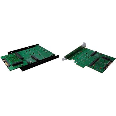 EXSYS SATA 3 zu M.2 SSDx2 oder mSATA SSD x 2 RAID Karte mit 3.5” Metall Rahmen oder PCIe und Slot Bracket, SSD + Festplatte Zubehör EXSYS SATA 3 zu M.2 SSDx2 oder mSATA SSD x 2 RAID Karte mit 3.5” Metall Rahmen oder PCIe und Slot Bracket, SSD + Festplatte Zubehör