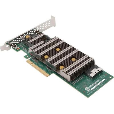 Microchip Technology SmartRAID 3204-8i, SAS-4, Serial ATA III, PCI Express x8, 24 Gbit/s, 4096 MB, D, Storage Controller Microchip Technology SmartRAID 3204-8i, SAS-4, Serial ATA III, PCI Express x8, 24 Gbit/s, 4096 MB, D, Storage Controller