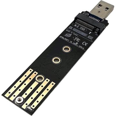 Berrybase Combo SSD Konverter / Adapter, M.2 NVMe oder SATA, USB 3.2, SSD + Festplatte Zubehör Berrybase Combo SSD Konverter / Adapter, M.2 NVMe oder SATA, USB 3.2, SSD + Festplatte Zubehör