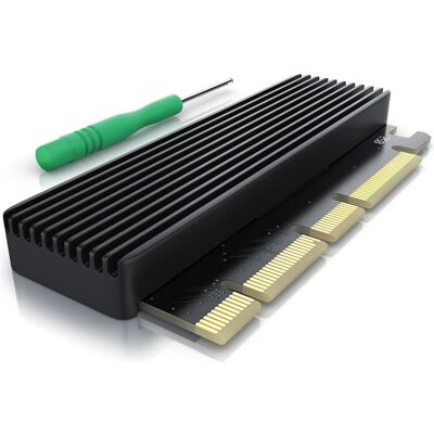 CSL PCIe Karte, Erweiterungskarte für M.2 Key-M SSDs, NVMe Standard, SSD Adapterkarte, PCIe x4 oder x16, Storage Controller CSL PCIe Karte, Erweiterungskarte für M.2 Key-M SSDs, NVMe Standard, SSD Adapterkarte, PCIe x4 oder x16, Storage Controller
