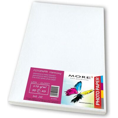 Armor OWA FotopapÃr lesklý bÃlý pro A3, /m2 pro ink. tisk 50 ks (170 g/m², A3, 50 Stk.), Fotopapier, Weiss Armor OWA FotopapÃr lesklý bÃlý pro A3, /m2 pro ink. tisk 50 ks (170 g/m², A3, 50 Stk.), Fotopapier, Weiss
