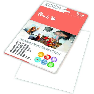 Peach Fotopapier IJ glossy A4 (260 g/m², A4, 25 Stk.), Fotopapier, Weiss Peach Fotopapier IJ glossy A4 (260 g/m², A4, 25 Stk.), Fotopapier, Weiss