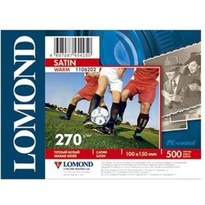 Lomond Premium Photo Paper Satin 270 g/m2 10x15, 500 sheets, Warm (270 g/m², 10x15, 500 Stk.), Fotopapier Lomond Premium Photo Paper Satin 270 g/m2 10x15, 500 sheets, Warm (270 g/m², 10x15, 500 Stk.), Fotopapier