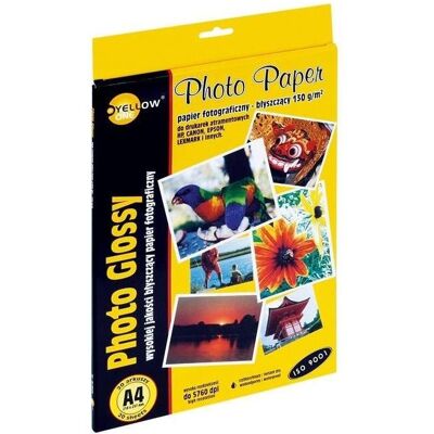 Yellow One Fotopapier für A4-Drucker (150-1177) (130 g/m², A4, 20 Stk.), Fotopapier, Gelb Yellow One Fotopapier für A4-Drucker (150-1177) (130 g/m², A4, 20 Stk.), Fotopapier, Gelb