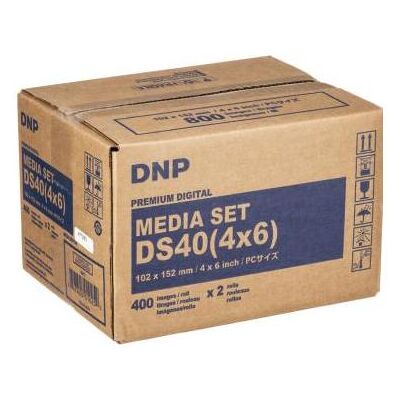 DNP DS 40 Media DS 10x15 cm 2x 400 Prints (10 x 15 cm, 400 Stk.), Fotopapier, Mehrfarbig DNP DS 40 Media DS 10x15 cm 2x 400 Prints (10 x 15 cm, 400 Stk.), Fotopapier, Mehrfarbig