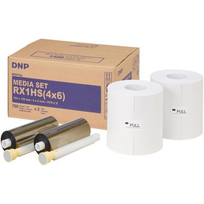 DNP Fotopapier - 10x15cm, 2 Rollen, 1400 Drucke - Für DS-RX1HS DNP Fotopapier - 10x15cm, 2 Rollen, 1400 Drucke - Für DS-RX1HS