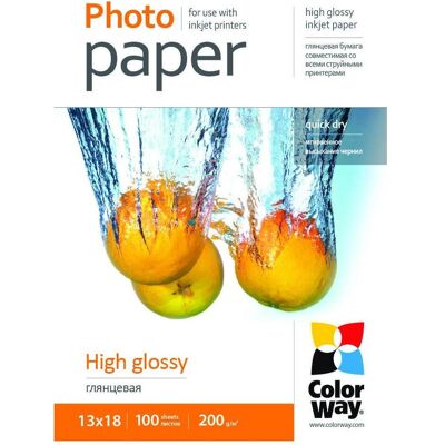 Colorway PG2001005R (200 g/m², 13 x 18 cm, 100 Stk.), Fotopapier, Weiss Colorway PG2001005R (200 g/m², 13 x 18 cm, 100 Stk.), Fotopapier, Weiss