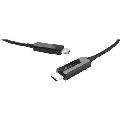 Corning Aoc-Ccu6jpn010m20 - 10m USB-C Kabel - Schwarz - Kabeltyp Corning Aoc-Ccu6jpn010m20 - 10m USB-C Kabel - Schwarz - Kabeltyp
