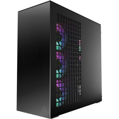Arctic Xtender Mirrow Black Design (schwarz, Tempered Glass x 2 (verspiegelt)), PC Gehäuse, Schwarz Arctic Xtender Mirrow Black Design (schwarz, Tempered Glass x 2 (verspiegelt)), PC Gehäuse, Schwarz