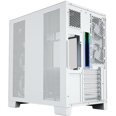 xyz Boitier Moyen Tour ATX Neutron X Pro RGB avec panneaux vitrés (Blanc) (ATX), PC Gehäuse, Weiss xyz Boitier Moyen Tour ATX Neutron X Pro RGB avec panneaux vitrés (Blanc) (ATX), PC Gehäuse, Weiss