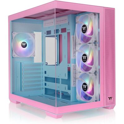 Thermaltake View 380 TG ARGB (rosa, Tempered Glass x 2) (ATX, mATX, Mini-ITX), PC Gehäuse, Blau, Rosa, Pink Thermaltake View 380 TG ARGB (rosa, Tempered Glass x 2) (ATX, mATX, Mini-ITX), PC Gehäuse, Blau, Rosa, Pink