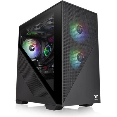 Thermaltake Divider 170 TG ARGB (mATX), PC Gehäuse, Schwarz Thermaltake Divider 170 TG ARGB (mATX), PC Gehäuse, Schwarz