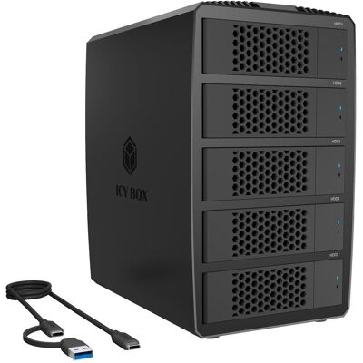 Icy Box IB-RD3705-CU3, Festplattengehäuse, Schwarz Icy Box IB-RD3705-CU3, Festplattengehäuse, Schwarz
