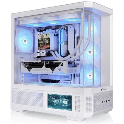 Thermaltake View 370 TG ARGB Snow/White (ATX, mATX, Mini-ITX), PC Gehäuse, Weiss Thermaltake View 370 TG ARGB Snow/White (ATX, mATX, Mini-ITX), PC Gehäuse, Weiss
