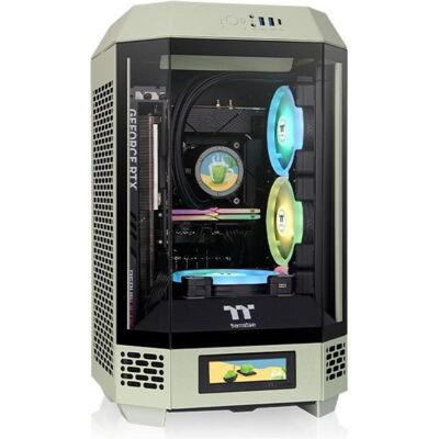 Thermaltake The Tower 250 Matcha Green (Mini-ITX), PC Gehäuse, Schwarz, Grün Thermaltake The Tower 250 Matcha Green (Mini-ITX), PC Gehäuse, Schwarz, Grün