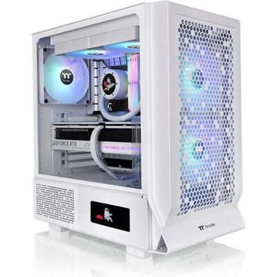 Thermaltake Ceres 330 TG ARGB Snow White (ATX, mATX, Mini-ITX), PC Gehäuse, Weiss Thermaltake Ceres 330 TG ARGB Snow White (ATX, mATX, Mini-ITX), PC Gehäuse, Weiss