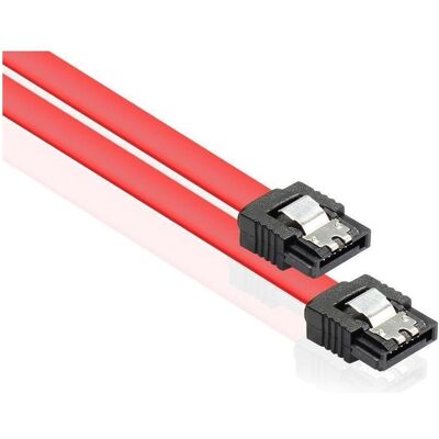 Varia SATA Anschlusskabel 6 Gb/s, Metallclip, 0,7m, rot, vergoldet (70 cm, SATA), Interne Kabel (PC) Varia SATA Anschlusskabel 6 Gb/s, Metallclip, 0,7m, rot, vergoldet (70 cm, SATA), Interne Kabel (PC)