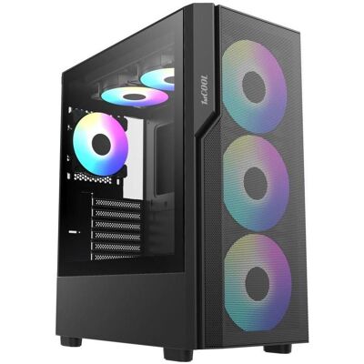 1st Cool 1stCOOL GAMER 5, ATX case, 3x ARGB fan, USB3.0, USB-C, black (ATX), PC Gehäuse, Schwarz 1st Cool 1stCOOL GAMER 5, ATX case, 3x ARGB fan, USB3.0, USB-C, black (ATX), PC Gehäuse, Schwarz