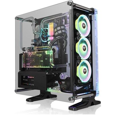 Thermaltake DistroCase 350P (ATX, mATX, Mini-ITX), PC Gehäuse, Schwarz Thermaltake DistroCase 350P (ATX, mATX, Mini-ITX), PC Gehäuse, Schwarz