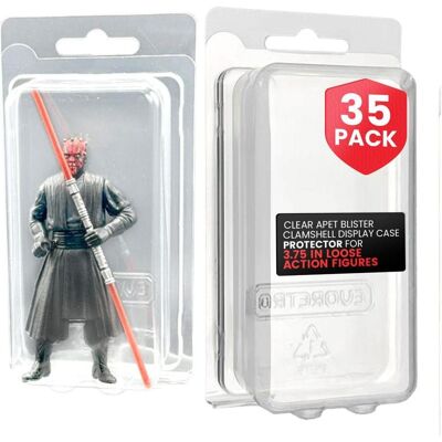 Evoretro Clamshell PET Gehäuse 35er-Pack für Actionfiguren XL, Weiteres Gaming Zubehör, Transparent Evoretro Clamshell PET Gehäuse 35er-Pack für Actionfiguren XL, Weiteres Gaming Zubehör, Transparent
