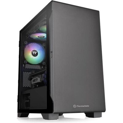 Thermaltake S100 TG (mATX, Mini-ATX), PC Gehäuse, Schwarz Thermaltake S100 TG (mATX, Mini-ATX), PC Gehäuse, Schwarz
