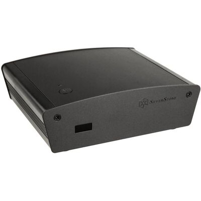 Silverstone SST-PT15B-H1D2 - PC Gehäuse, Schwarz, Aluminium-Deckel, HDMI & DP Aussparungen Silverstone SST-PT15B-H1D2 - PC Gehäuse, Schwarz, Aluminium-Deckel, HDMI & DP Aussparungen