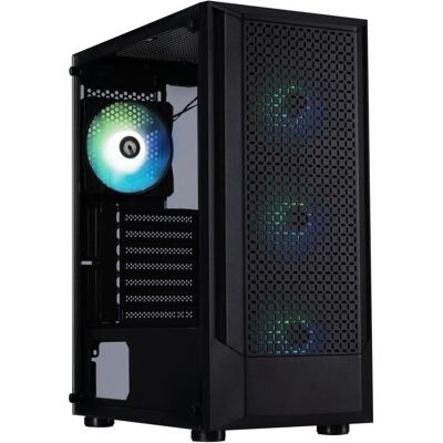 BitFenix skříň C50 Negro / ATX / 4x 120mm FRGB fan / 2x USB 2.0 / USB 3.0 / tvrzené sklo / černá (ATX, mATX, Mini-ITX), PC Gehäuse, Schwarz BitFenix skříň C50 Negro / ATX / 4x 120mm FRGB fan / 2x USB 2.0 / USB 3.0 / tvrzené sklo / černá (ATX, mATX, Mini-ITX), PC Gehäuse, Schwarz