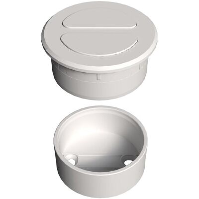 OK-Line Einbaufunkschalter 2-fach Piezo 12/24 V, Schalter + Taster, Weiss OK-Line Einbaufunkschalter 2-fach Piezo 12/24 V, Schalter + Taster, Weiss