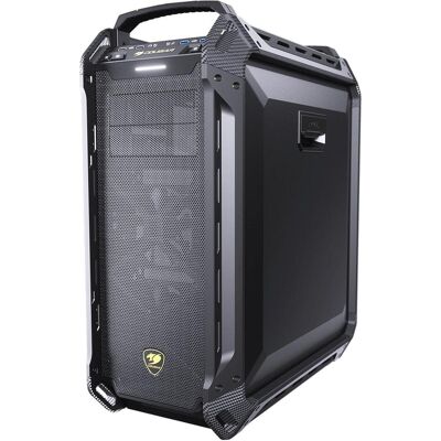Cougar Case Panzer Max G Full tower easily moddable 1 pcs of 120 mm fans non LED tempred glass panel (ATX, mATX, Mini-ITX, SSI CEB), PC Gehäuse, Schwarz Cougar Case Panzer Max G Full tower easily moddable 1 pcs of 120 mm fans non LED tempred glass panel (ATX, mATX, Mini-ITX, SSI CEB), PC Gehäuse, Schwarz