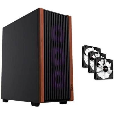 1st Cool 1stCOOL skříň G6 Noble, Mid Tower, ATX, AU, 3x 120mm Fan, Černá (ATX), PC Gehäuse, Schwarz 1st Cool 1stCOOL skříň G6 Noble, Mid Tower, ATX, AU, 3x 120mm Fan, Černá (ATX), PC Gehäuse, Schwarz