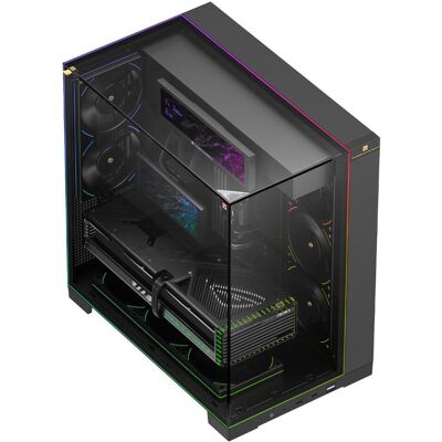 Thermalright Obudowa A70 Vision czarna ARGB, PC Gehäuse, Schwarz Thermalright Obudowa A70 Vision czarna ARGB, PC Gehäuse, Schwarz