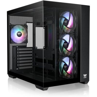 Thermaltake View 380 TG ARGB (ATX, mATX, Mini-ITX), PC Gehäuse, Schwarz Thermaltake View 380 TG ARGB (ATX, mATX, Mini-ITX), PC Gehäuse, Schwarz