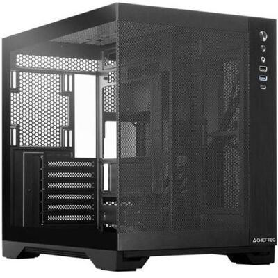 Chieftec VISIO AIR Fanless (GM-30B-M-FL-OP) (ATX), PC Gehäuse, Schwarz Chieftec VISIO AIR Fanless (GM-30B-M-FL-OP) (ATX), PC Gehäuse, Schwarz