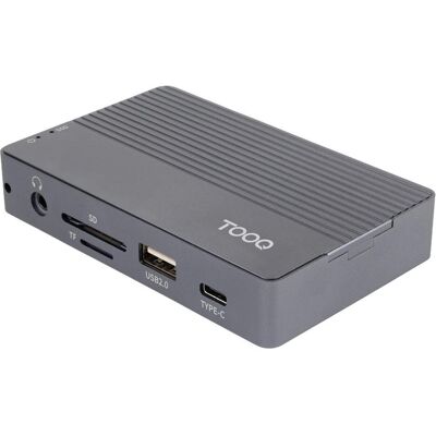 Tooq Technology Externes Gehäuse mit USB-C 10-in-1 HUB Tooq TQE-2242G - NVMe M.2 Typ 2280 (Schwarz) (M.2), Festplattengehäuse, Schwarz, Grau Tooq Technology Externes Gehäuse mit USB-C 10-in-1 HUB Tooq TQE-2242G - NVMe M.2 Typ 2280 (Schwarz) (M.2), Festplattengehäuse, Schwarz, Grau