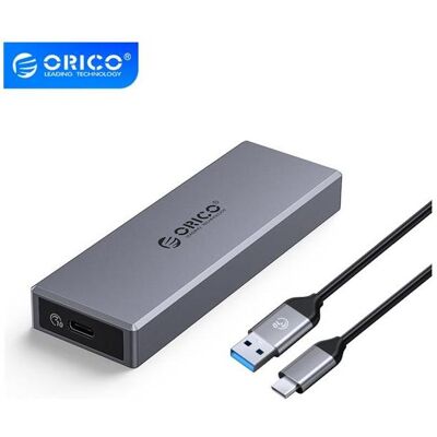 Orico Külső M.2 ház - CM2C3-GY (USB-C 3.1-> M.2 SATA Max.: 2TB, 10 Gbps, szürke) (M.2), Festplattengehäuse, Grau Orico Külső M.2 ház - CM2C3-GY (USB-C 3.1-> M.2 SATA Max.: 2TB, 10 Gbps, szürke) (M.2), Festplattengehäuse, Grau