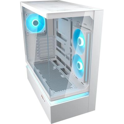 Cougar Gehäuse Midi-Tower CFV235, ARGB, Glas, Weiss (ATX, mATX, Mini-ITX), PC Gehäuse, Weiss Cougar Gehäuse Midi-Tower CFV235, ARGB, Glas, Weiss (ATX, mATX, Mini-ITX), PC Gehäuse, Weiss