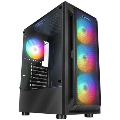 RAMPAGE SHIVA Computergehäuse - ATX Midi-Tower mit LED-Lüftern RAMPAGE SHIVA Computergehäuse - ATX Midi-Tower mit LED-Lüftern