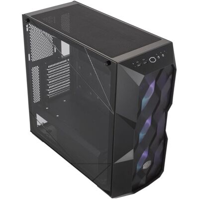 Cooler Master MasterBox TD500 Mesh (ATX, E-ATX, mATX, Mini-ITX), PC Gehäuse, Schwarz Cooler Master MasterBox TD500 Mesh (ATX, E-ATX, mATX, Mini-ITX), PC Gehäuse, Schwarz