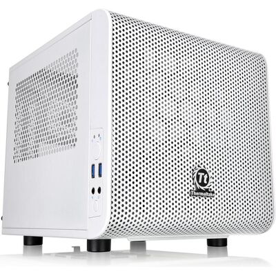 Thermaltake Core V1 Snow Edition (Mini-ITX), PC Gehäuse, Weiss Thermaltake Core V1 Snow Edition (Mini-ITX), PC Gehäuse, Weiss