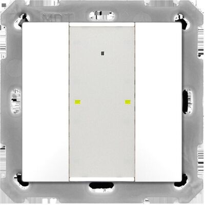 MDT BE-TA55P2.02, Schalter + Taster, Weiss MDT BE-TA55P2.02, Schalter + Taster, Weiss